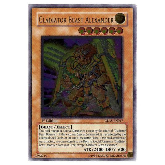 Yu-Gi-Oh! - Gladiator\'s Assault - Gladiator Beast Alexander (Ultimate Rare) GLAS-EN017