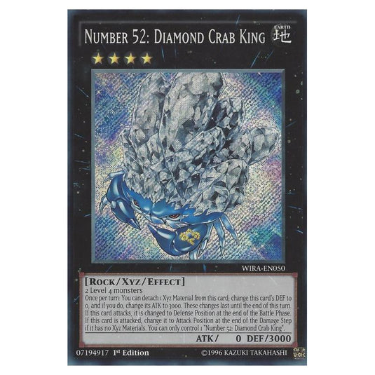 Yu-Gi-Oh! - Wing Raiders - Number 52: Diamond Crab King (Secret Rare) WIRA-EN050