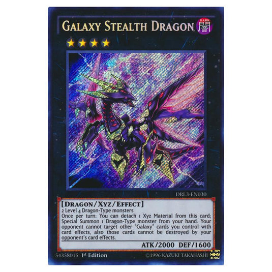Yu-Gi-Oh! - Dragons of Legend - Unleashed - Galaxy Stealth Dragon (Secret Rare) DRL3-EN030