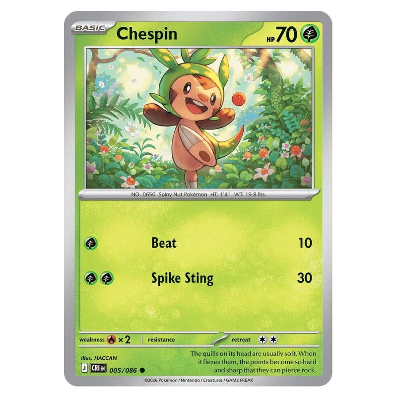 Pokemon - Mega Evolution - Chaos Rising - Chespin