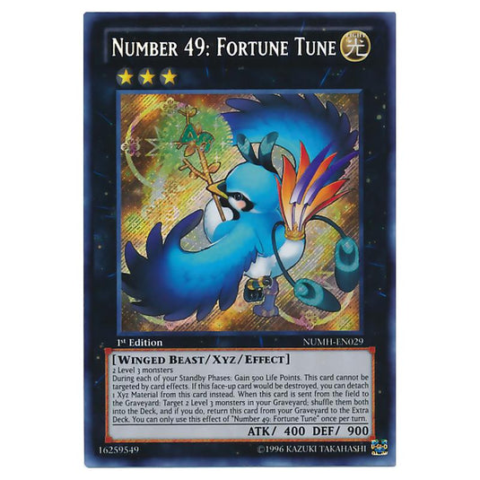 Yu-Gi-Oh! - Number Hunters - Number 49: Fortune Tune (Secret Rare) NUMH-EN029