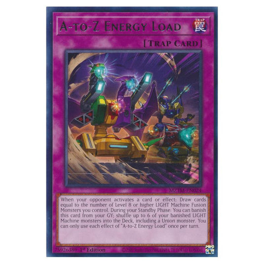 Yu-Gi-Oh! - Maze of the Master - A-to-Z Energy Load (Rare) MZTM-EN024