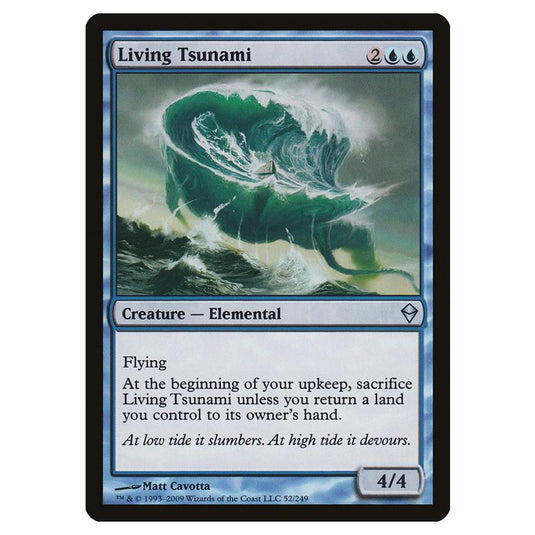 Magic The Gathering - Zendikar - Living Tsunami - 52/249