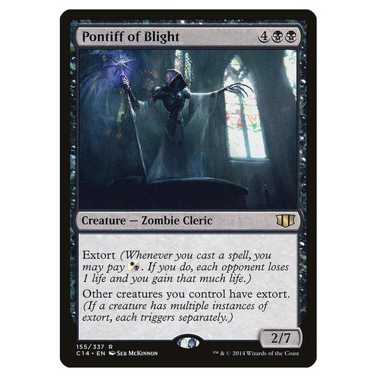 Magic The Gathering - Commander 2014 - Pontiff Of Blight - 155