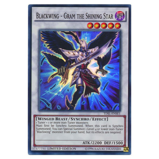 Yu-Gi-Oh! - The Dark Illusion - Special Edition - Blackwing - Gram the Shining Star (Super Rare) TDIL-ENSE1