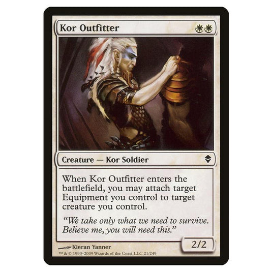 Magic The Gathering - Zendikar - Kor Outfitter - 21/249 (Foil)
