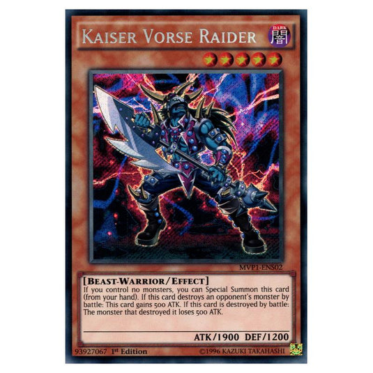 Yu-Gi-Oh! - Yu-Gi-Oh! The Dark Side of Dimensions Movie Pack Secret Edition - Kaiser Vorse Raider (Secret Rare) MVP1-ENS02