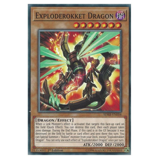 Yu-Gi-Oh! - Structure Deck - Rokket Revolt - Exploderokket Dragon (Common) SDRR-EN004