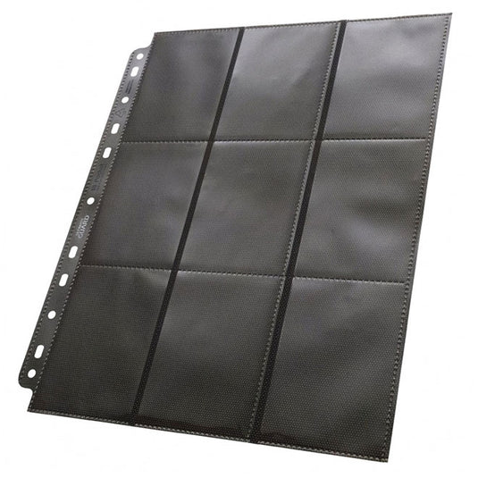 Ultimate Guard - 18-Pocket Pages - Side-Loading Black (50 pages)