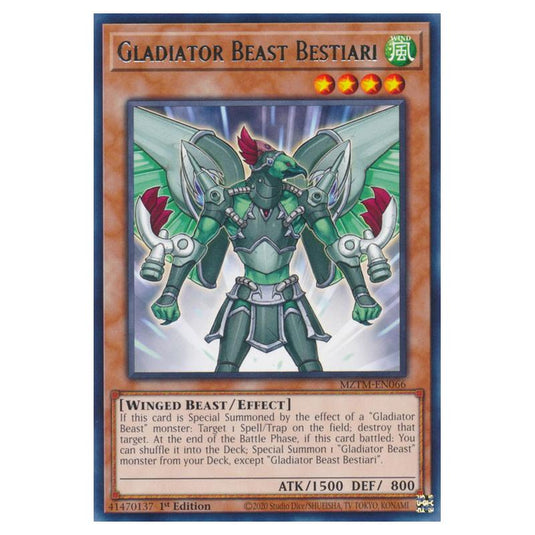 Yu-Gi-Oh! - Maze of the Master - Gladiator Beast Bestiari (Rare) MZTM-EN066