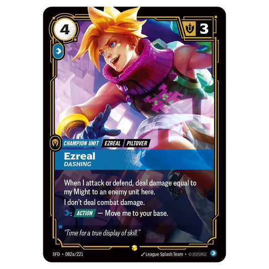 Riftbound: League of Legends TCG - Spiritforged - Ezreal - Dashing - 082a/221
