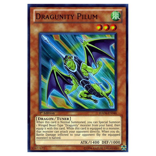 Yu-Gi-Oh! - Hidden Arsenal 4 - Trishula's Triumph - Dragunity Pilum (Super Rare) HA04-EN046