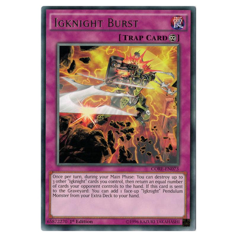 Yu-Gi-Oh! - Clash of Rebellions - Igknight Burst (Rare) CORE-EN073 Yu-Gi-Oh! - Clash of Rebellions - Igknight Burst (Rare) CORE-EN073
