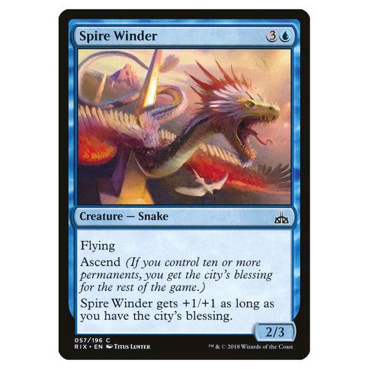 Magic The Gathering - Rivals Of Ixalan - Spire Winder - 57/196 (Foil)