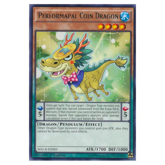 Yu-Gi-Oh! - Maximum Crisis - Performapal Coin Dragon (Rare) MACR-EN005