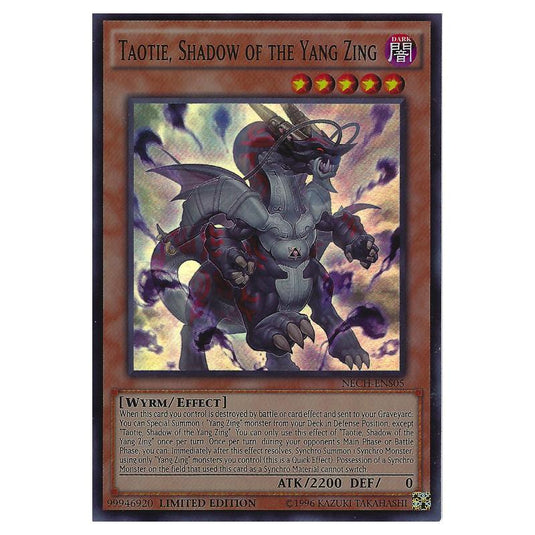 Yu-Gi-Oh! - The New Challengers - Super Edition - Taotie, Shadow of the Yang Zing (Super Rare) NECH-ENS05