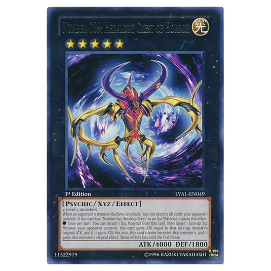 Yu-Gi-Oh! - Legacy of the Valiant - Number C69: Heraldry Crest of Horror (Rare) LVAL-EN049