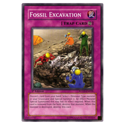 Yu-Gi-Oh! - Power of the Duelist - Fossil Excavation (Common) POTD-EN058