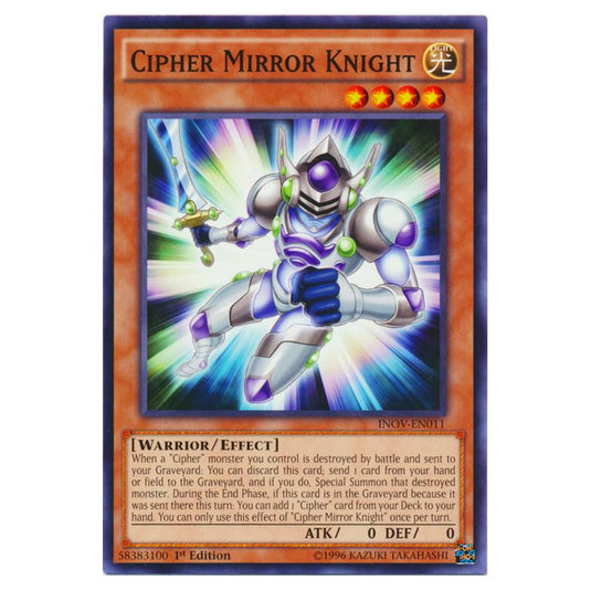 Yu-Gi-Oh! - Invasion - Vengeance - Cipher Mirror Knight (Common) INOV-EN011