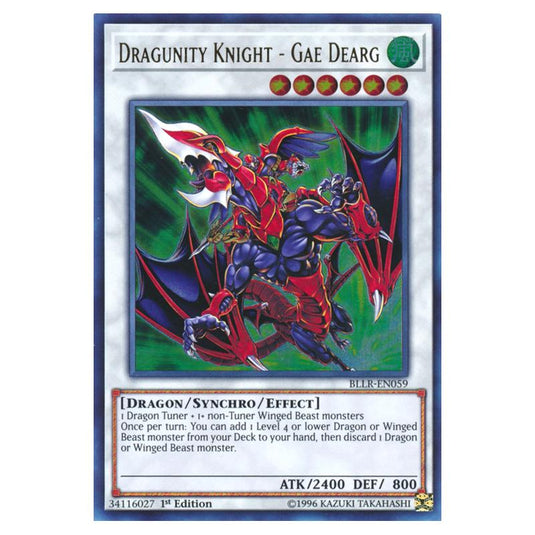 Yu-Gi-Oh! - Battles of Legend - Light's Revenge - Dragunity Knight - Gae Dearg (Ultra Rare) BLLR-EN059