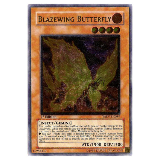 Yu-Gi-Oh! - Tactical Evolution - Blazewing Butterfly (Ultimate Rare) TAEV-EN089