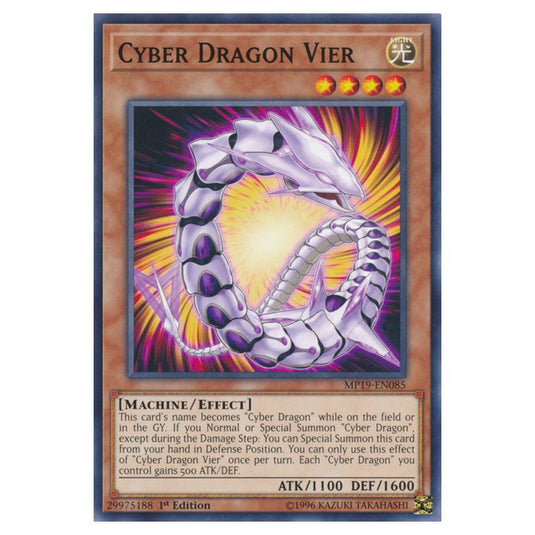 Yu-Gi-Oh! - 2019 Gold Sarcophagus Tin Mega Pack - Cyber Dragon Vier (Common) MP19-EN085