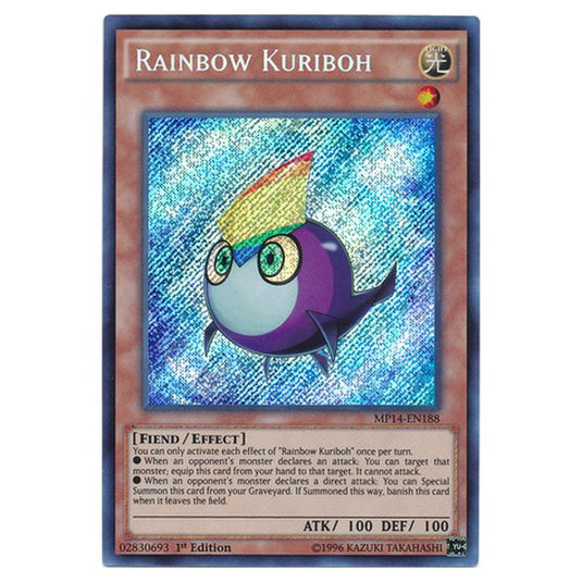 Yu-Gi-Oh! - 2014 Mega-Tin Mega Pack - Rainbow Kuriboh (Secret Rare) MP14-EN188