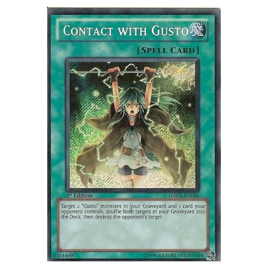 Yu-Gi-Oh! - Hidden Arsenal 5 - Steelswarm Invasion - Contact with Gusto (Secret Rare) HA05-EN056