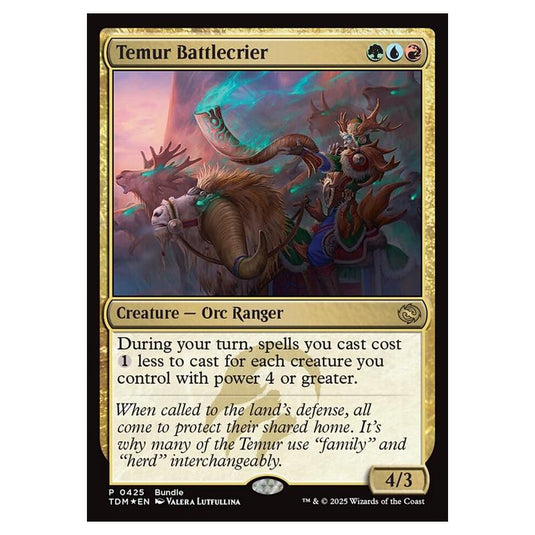 Magic the Gathering - Tarkir: Dragonstorm - Temur Battlecrier - 425