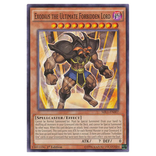 Yu-Gi-Oh! - Millennium Pack - Exodius the Ultimate Forbidden Lord (Common) MIL1-EN007
