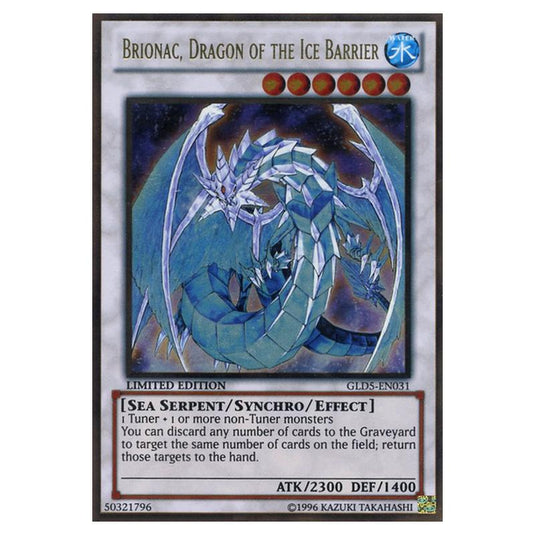Yu-Gi-Oh! - Gold Series - Haunted Mine - Brionac, Dragon of the Ice Barrier (Gold Rare) GLD5-EN031