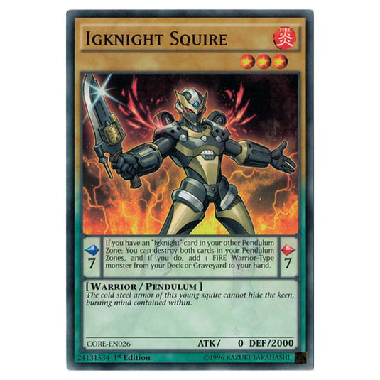 Yu-Gi-Oh! - Clash of Rebellions - Igknight Squire (Common) CORE-EN026
