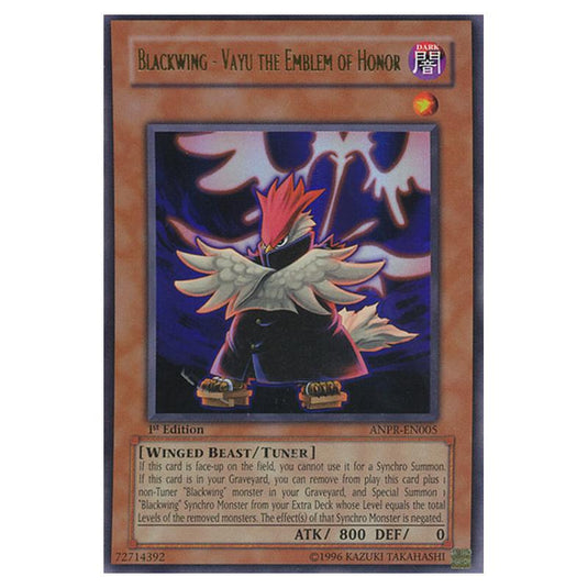 Yu-Gi-Oh! - Ancient Prophecy - Blackwing - Vayu the Emblem of Honor (Ultra Rare) ANPR-EN005
