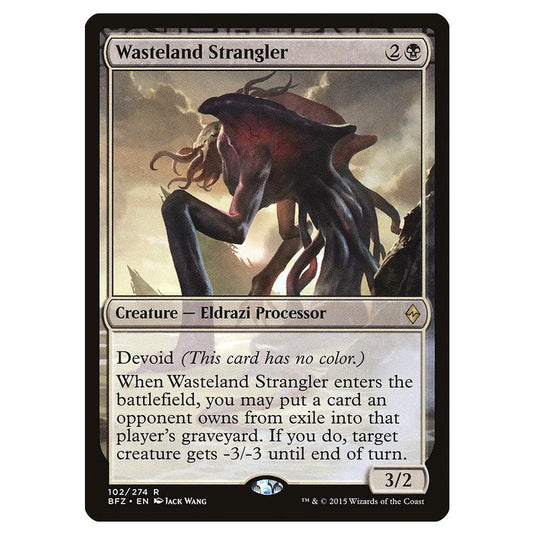 Magic The Gathering - Battle For Zendikar - Wasteland Strangler - 102/274 (Foil)