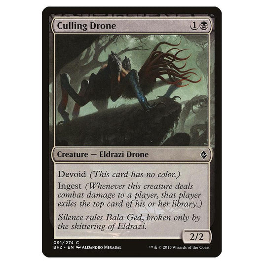 Magic The Gathering - Battle For Zendikar - Culling Drone - 91/274