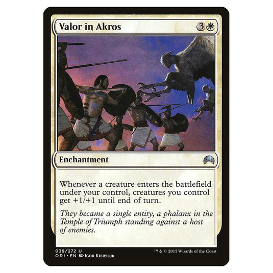 Magic The Gathering - Magic Origins - Valor In Akros - 39/272 (Foil)