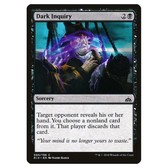 Magic The Gathering - Rivals Of Ixalan - Dark Inquiry - 65/196