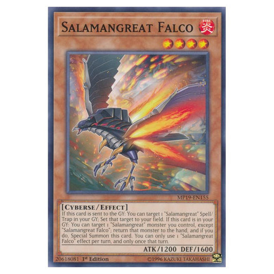 Yu-Gi-Oh! - 2019 Gold Sarcophagus Tin Mega Pack - Salamangreat Falco (Common) MP19-EN155