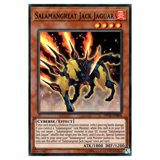 Yu-Gi-Oh! - OTS Tournament Pack 12 - Salamangreat Jack Jaguar (Super Rare) OP12-EN006