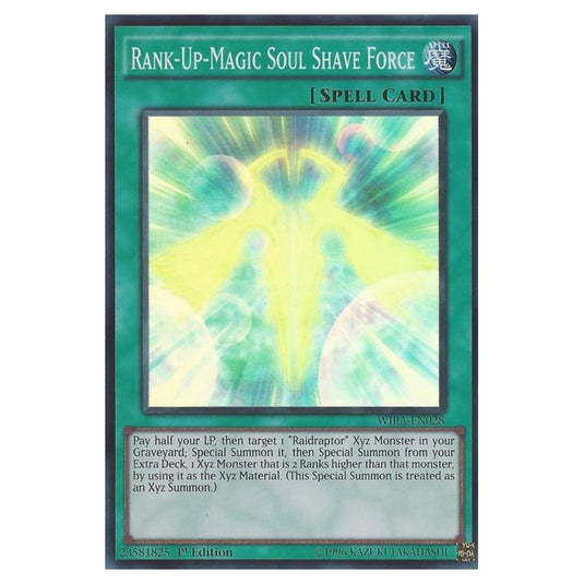 Yu-Gi-Oh! - Wing Raiders - Rank-Up-Magic Soul Shave Force (Super Rare) WIRA-EN028