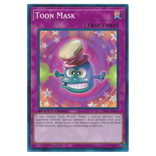 Yu-Gi-Oh! - Speed Duel Starter Decks - Match of the Millennium - Toon Mask (Common) SS04-ENB24