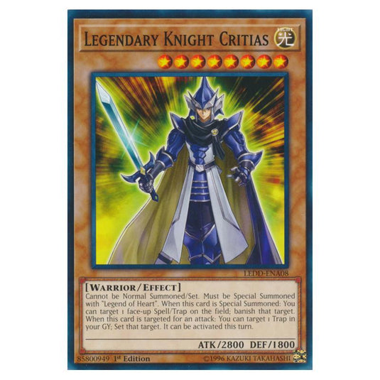 Yu-Gi-Oh! - Legendary Dragon Decks - Legendary Knight Critias (Common) LEDD-ENA08