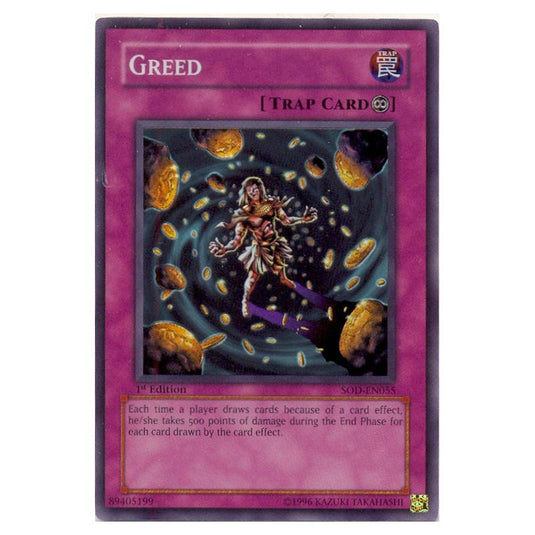 Yu-Gi-Oh! - Soul of the Duelist - Greed (Super Rare) SOD-EN055