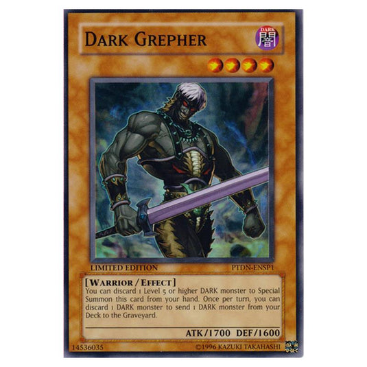 Yu-Gi-Oh! - Phantom Darkness Sneak Peek Participation Card - Dark Grepher (Super Rare) PTDN-ENSP1