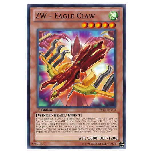 Yu-Gi-Oh! - Super Starter Power-Up Pack - ZW - Eagle Claw (Common) YS13-ENV03