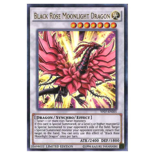 Yu-Gi-Oh! - Yu-Gi-Oh! 5D's Volume 7 promotional card - Black Rose Moonlight Dragon (Ultra Rare) YF07-EN001