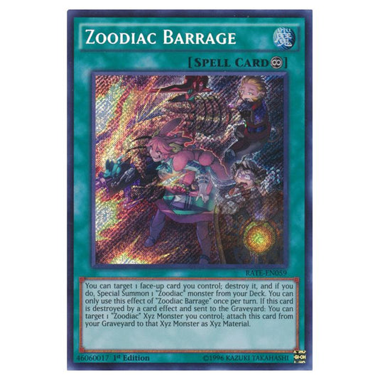 Yu-Gi-Oh! - Raging Tempest - Zoodiac Barrage (Secret Rare) RATE-EN059