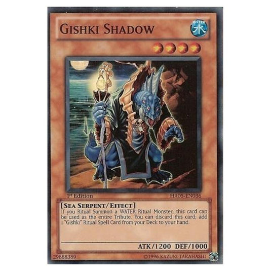 Yu-Gi-Oh! - Hidden Arsenal 5 - Steelswarm Invasion - Gishki Shadow (Super Rare) HA05-EN036