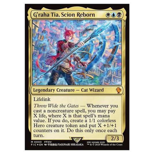 Magic The Gathering - Final Fantasy Commander - G'raha Tia, Scion Reborn - 3 (Foil)