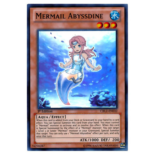 Yu-Gi-Oh! - Cosmo Blazer - Mermail Abyssdine (Super Rare) CBLZ-EN032